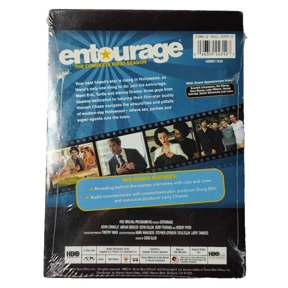 NEW SEALED- Entourage Complete First Season 1 DVD HBO TV Series 2-Disc Set 2004 - Picture 2 of 2